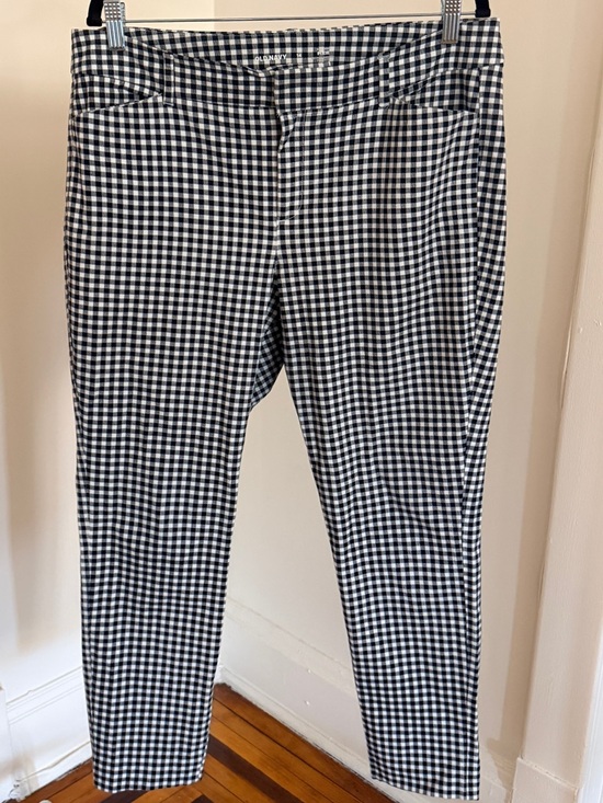 Old Navy Pants - Old Navy Black and White Gingham Pixie Pants
